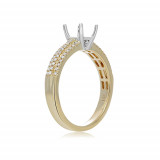 Roman & Jules 14k Yellow Gold Diamond Engagement Ring - kr1650yw-sm photo 2