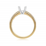 Roman & Jules 14k Yellow Gold Diamond Engagement Ring - kr1650yw-sm photo 3