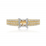 Roman & Jules 14k Yellow Gold Diamond Engagement Ring - kr1650yw-sm photo