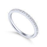 Gabriel & Co. 14k White Gold Contemporary Anniversary Wedding Band - WB7265W44JJ photo 3