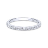 Gabriel & Co. 14k White Gold Contemporary Anniversary Wedding Band - WB7265W44JJ photo