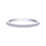 Gabriel & Co. 14k White Gold Contemporary Anniversary Wedding Band - WB8060W44JJ photo