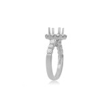 Roman & Jules 14k White Gold Halo Engagement Ring - KR2544W-A-SM photo 2