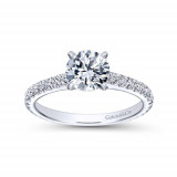 Gabriel & Co. 14k White Gold Contemporary Straight Engagement Ring - ER6700W44JJ photo