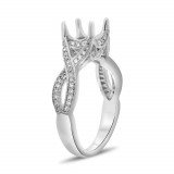 Roman & Jules 14k White Gold Twist Wedding Band - KR1143W-SM photo 2