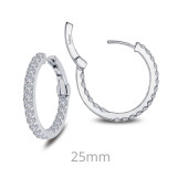 Lafonn 1.8 CTW Hoop Earrings - E3011CLP00 photo