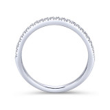 Gabriel & Co. 14k White Gold Contemporary Anniversary Wedding Band - WB7266W44JJ photo 2