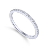 Gabriel & Co. 14k White Gold Contemporary Anniversary Wedding Band - WB7266W44JJ photo 3