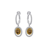 Roman & Jules Two Tone 18k Gold Drop Earrings - KE1620WP-18K photo