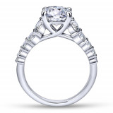 Gabriel & Co. 14k White Gold Contemporary Straight Engagement Ring - ER11757R6W44JJ photo 2