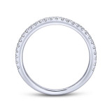 Gabriel & Co. 14k White Gold Contemporary Anniversary Wedding Band - WB12636E4W44JJ photo 2