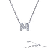 Lafonn Letter M Pendant Necklace - 9N093CLP20 photo