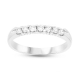 Louis Creations 14k White Gold Anniversary Wedding Band - CR212-025 photo