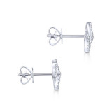 Gabriel & Co. 14k White Gold Lusso Diamond Stud Earrings - EG13488W45JJ photo 3