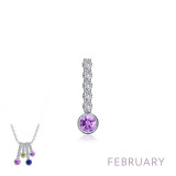 Lafonn February Birthstone Love Pendant - BP003AMP00 photo