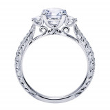 Gabriel & Co. 14k White Gold Contemporary 3 Stone Engagement Ring - ER7288W44JJ photo 2