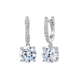 Lafonn Solitaire Dangle Earrings - E0240CLP00 photo