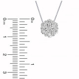 Louis Creations 14k White Gold Diamond Pendant - PRL1188K-100 photo 2
