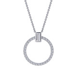 Lafonn 0.39 CTW Open Circle Necklace - N0184CLP20 photo