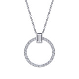 Lafonn 0.39 CTW Open Circle Necklace - N0184CLP20 photo