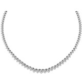 Louis Creations 14k White Gold Diamond Necklace - NRL816-600 photo