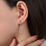 Gabriel & Co. 14k White Gold Lusso Diamond Drop Earrings - EG13195W45JJ photo 2