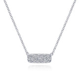 Gabriel & Co. 14k White Gold Lusso Diamond Necklace - NK4943W45JJ photo
