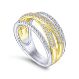 Gabriel & Co. 14k Two Tone Gold Lusso Diamond Ring - LR51337M45JJ photo 3
