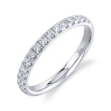 Shy Creation 14k White Gold Diamond Womens Band - SC22004434 photo