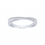 Gabriel & Co. 14k White Gold Diamond Stackable Ladies' Ring photo 4