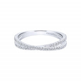 Gabriel & Co. 14k White Gold Diamond Stackable Ladies' Ring photo