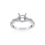 Roman & Jules 14k White Gold Straight Engagement Ring - KR2581W-ER photo