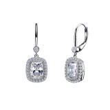 Lafonn Leverback Halo Earrings - E0413CLP00 photo