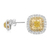 Roman & Jules Two Tone 18k Gold Studs - KE1449WY-18K-3 photo 3