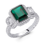 Lafonn Three-Stone Anniversary Ring - R0070CEP05 photo