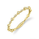 Shy Creation 14k Yellow Gold Diamond Womens Band - SC55005123 photo