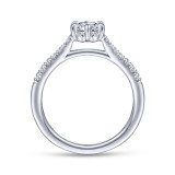 Gabriel & Co. 14k White Gold Contemporary Straight Engagement Ring - ER14658R2W44JJ photo 2