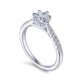 Gabriel & Co. 14k White Gold Contemporary Straight Engagement Ring - ER14658R2W44JJ photo 3