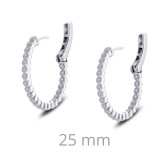 Lafonn 0.69 CTW Hoop Earrings - E0357CLP00 photo