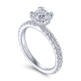 Gabriel & Co. 14k White Gold Contemporary Straight Engagement Ring - ER14649C4W44JJ photo 3