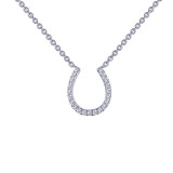 Lafonn 0.21 CTW Horseshoe Necklace - N0026CLP18 photo