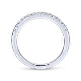 Gabriel & Co. 14k White Gold Contemporary Anniversary Wedding Band - WB12658C4W44JJ photo 2