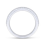 Gabriel & Co. 14k White Gold Contemporary Anniversary Wedding Band - WB14420R4W44JJ photo 2