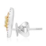 Roman & Jules Two Tone 18k Gold Studs - KE1857WY-18K photo 2