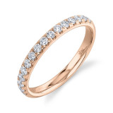 Shy Creation 14k Rose Gold Diamond Womens Band - SC22004436 photo