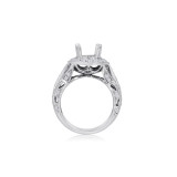 Roman & Jules 14k White Gold Halo Engagement Ring - 1114-1 photo 2