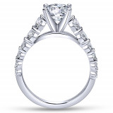 Gabriel & Co. 14k White Gold Contemporary Straight Engagement Ring - ER11737R6W44JJ photo 2