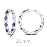 Lafonn 3.52 CTW Hoop Earrings - E0363CSP00 photo