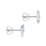 Gabriel & Co. 14k White Gold Kaslique Diamond Stud Earrings - EG13482W45JJ photo 3