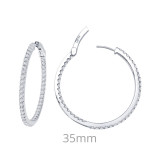 Lafonn 2.64 CTW Hoop Earrings - E3012CLP00 photo